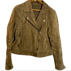 Blank NYC Light Brown Suede Leather Moro Jacket